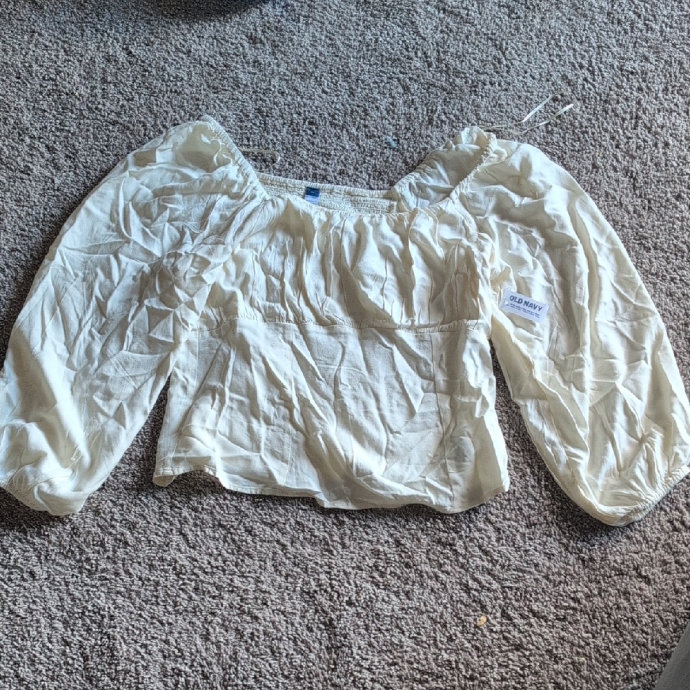 Old Navy Cream Blouse